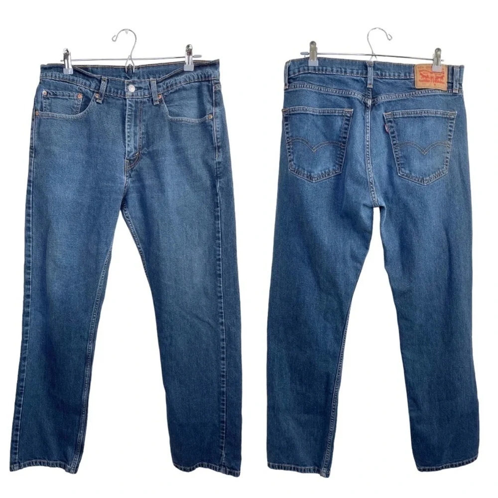 LEVIS 505 Vintage High Rise Straight Leg Jeans size 34x32